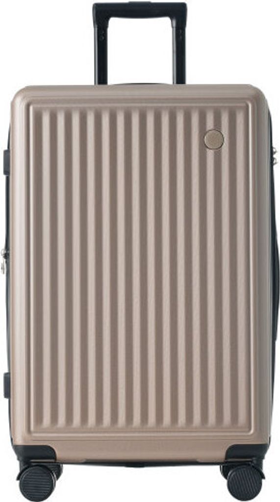 AIORBER Koffer, 4 Rollen, Netztaschen, höhenverstellbare Teleskopstange, viel Stauraum,TSA-Zollschloss,für Reisen, Geschäftsreisen, 43x27x66cm,Gold