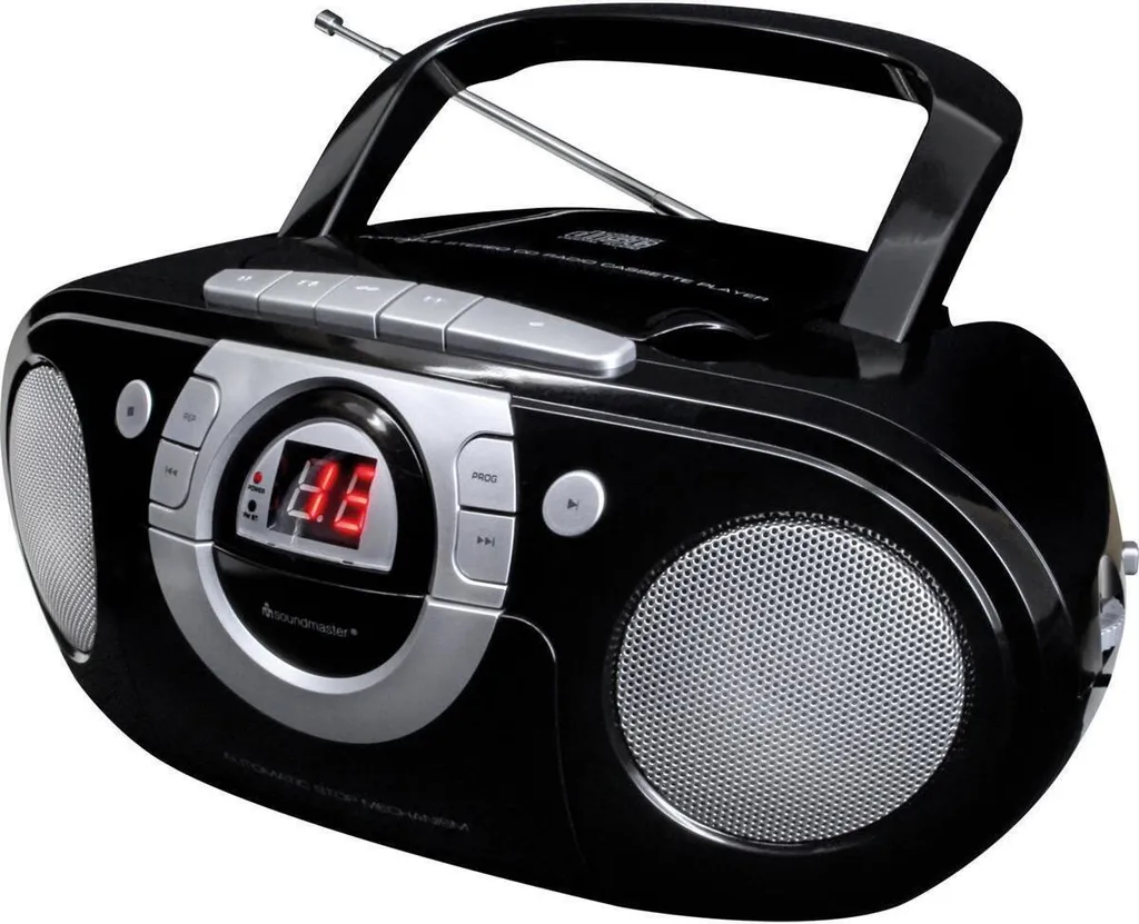 Poste Radio CD Portable Soundmaster SCD5100 avec Enceintes Stéréo Intégrées