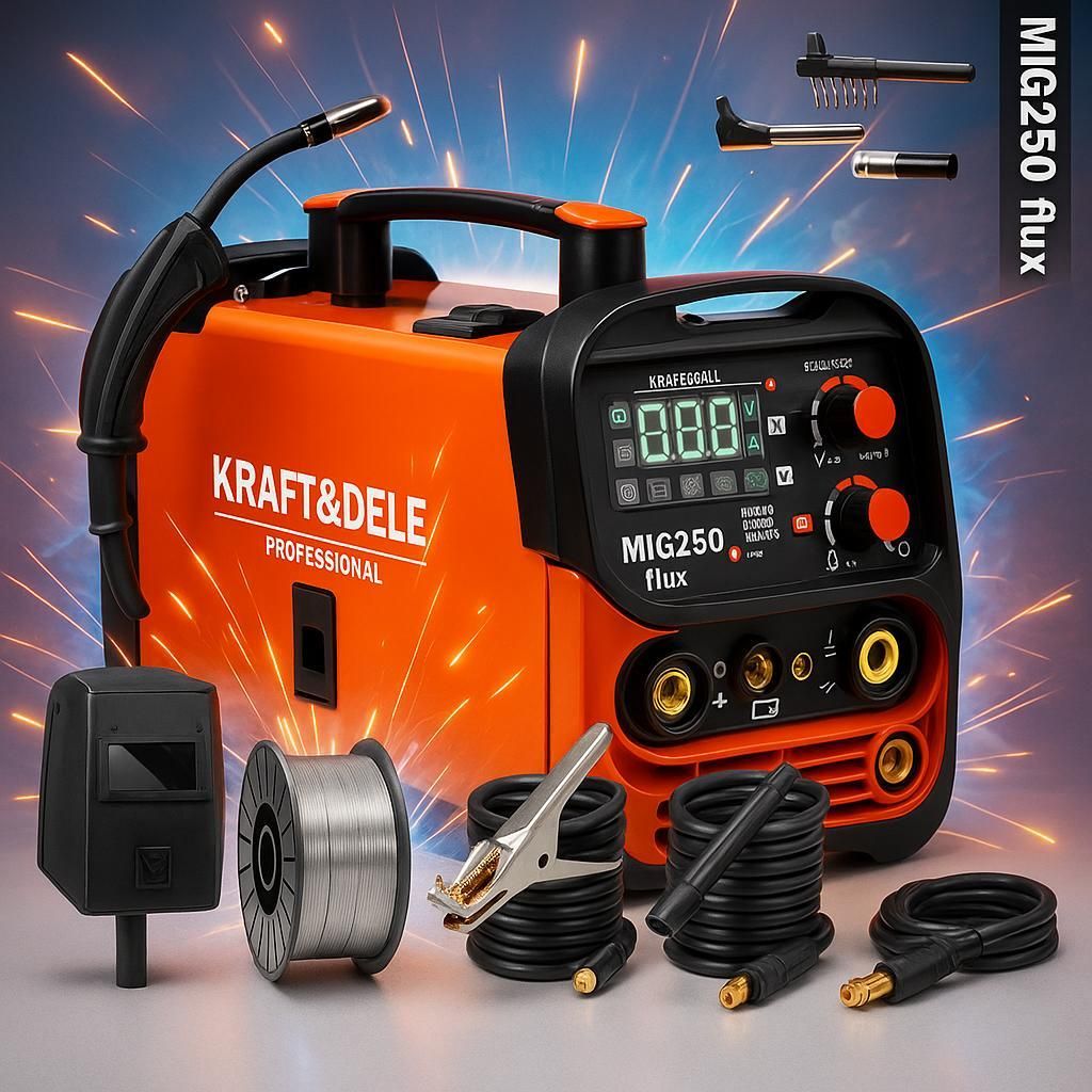 3-in-1 inverter lasapparaat, 250A | Kraft&Dele Productafbeelding 