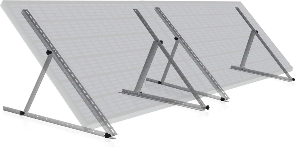 Kit Staffe Fotovoltaico Zelsius 114cm Alluminio Regolabile Professionale