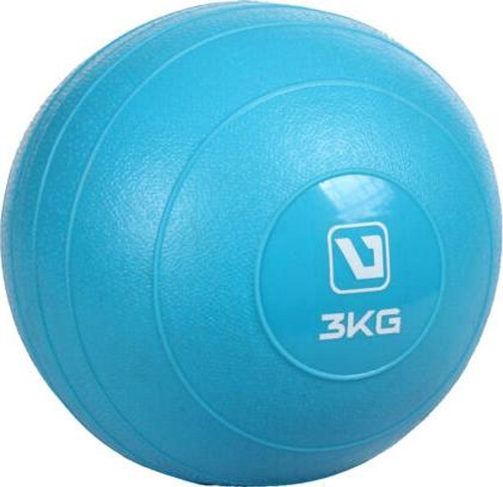 LiveUp Weight ball palla per esercizi blu peso 3 kg Immagine del prodotto 