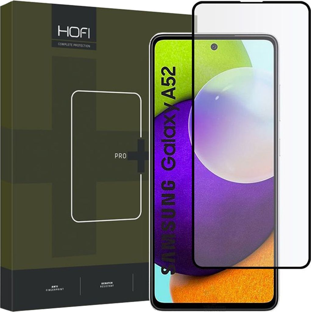 Hofi Glass Pro+ Gehärtetes Glas Galaxy A52 / A52S Schwarz