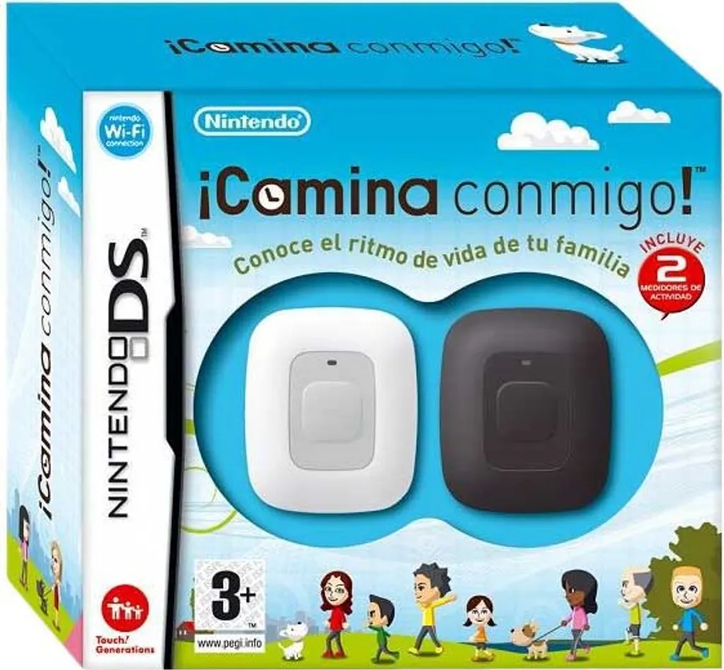 Pack Marche Active Walk With Me! DSi XL incluant deux podomètres PAL