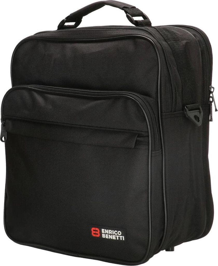 Enrico Benetti Arbeitstasche Umhängetasche Herrentasche XXL Hochformat Schwarz