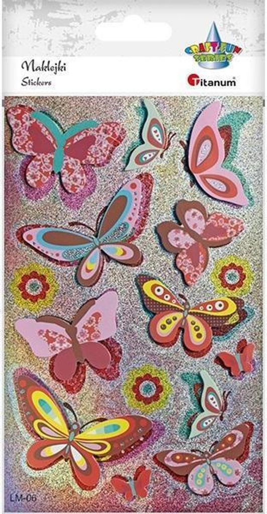 3D Folie Schmetterling Aufkleber 15St. Produktbild 