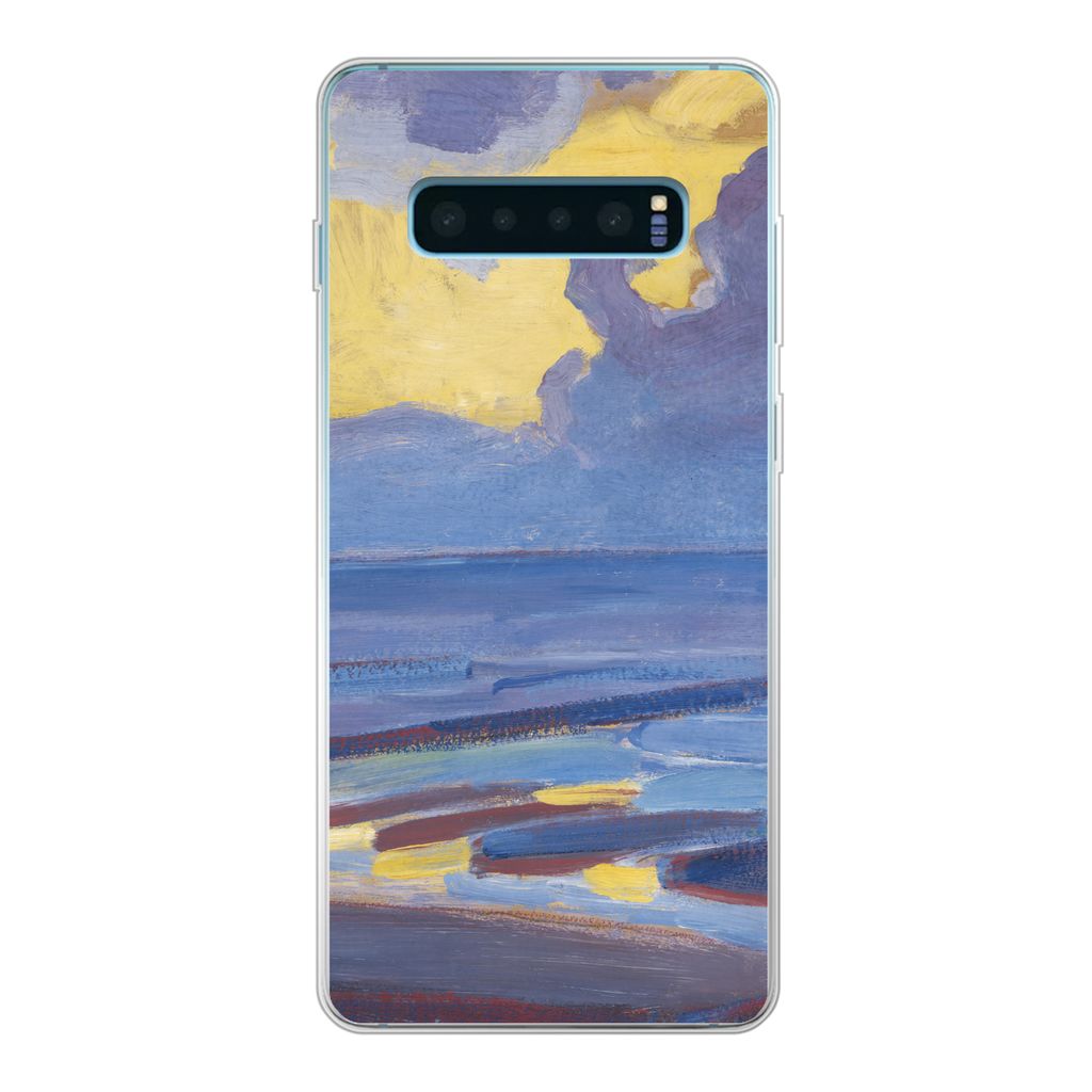 MuchoWow Handyhülle Schutzhülle Hülle für Samsung Galaxy S10 Lite Am Meer - Piet Mondrian Silikon Softcase Handy Hülle - Schutz