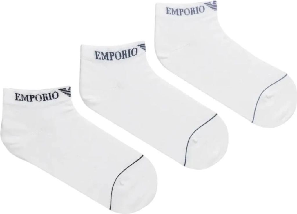 Emporio Armani Herren Socken Frühling/Sommer Weiß : Größe - S_M Größe: S_M