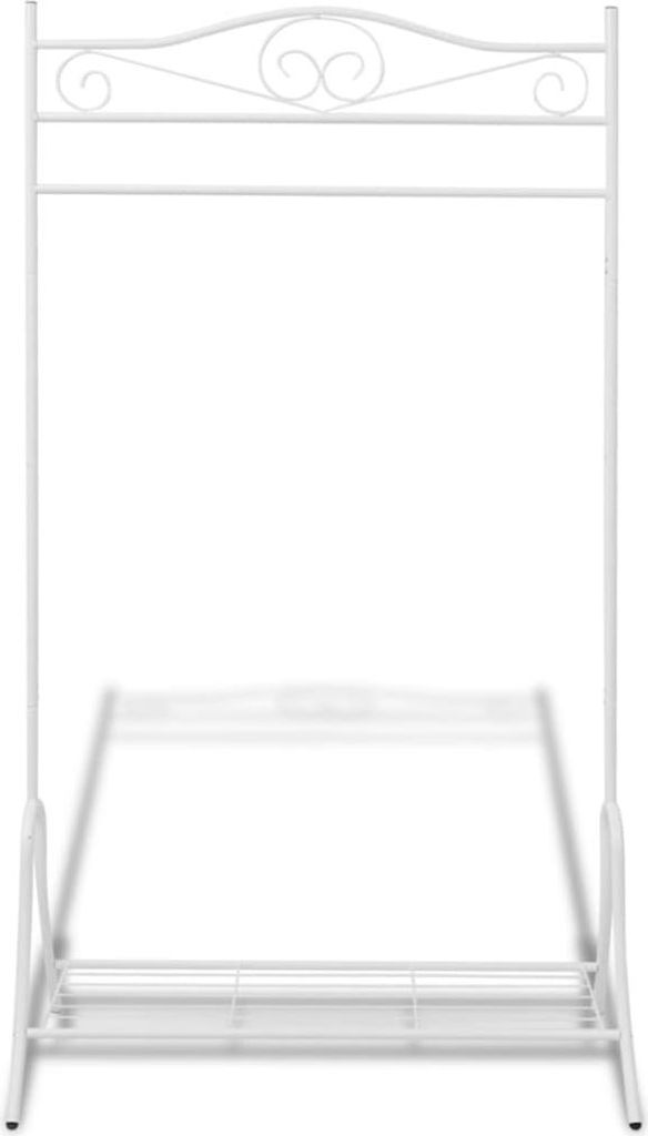 vidaXL Věšák na kabáty Steel White Obrázek produktu 