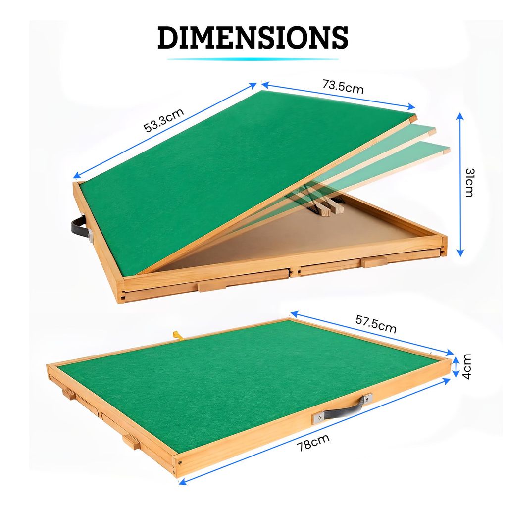 Table De Puzzle En Bois – 3 Angles Réglables – 6 Tiroirs Magnétiques – Couvercle Transparent – 1500 Pièces
