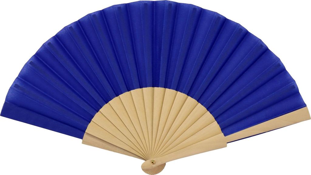 Fächer - Wedel - faltbarer Fächer - Handfächer - blau Produktbild 