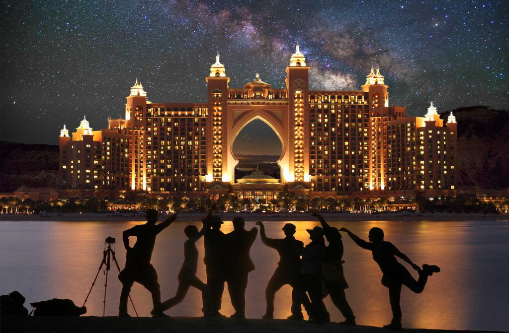 hansepuzzle 35561 - Dubai Puzzle, 500 Teile, Gebäude, 46,0 x 30,0cm mit hochwertiger Aufbewahrung, Kartonbox und wiederverschließbarem Beutel
