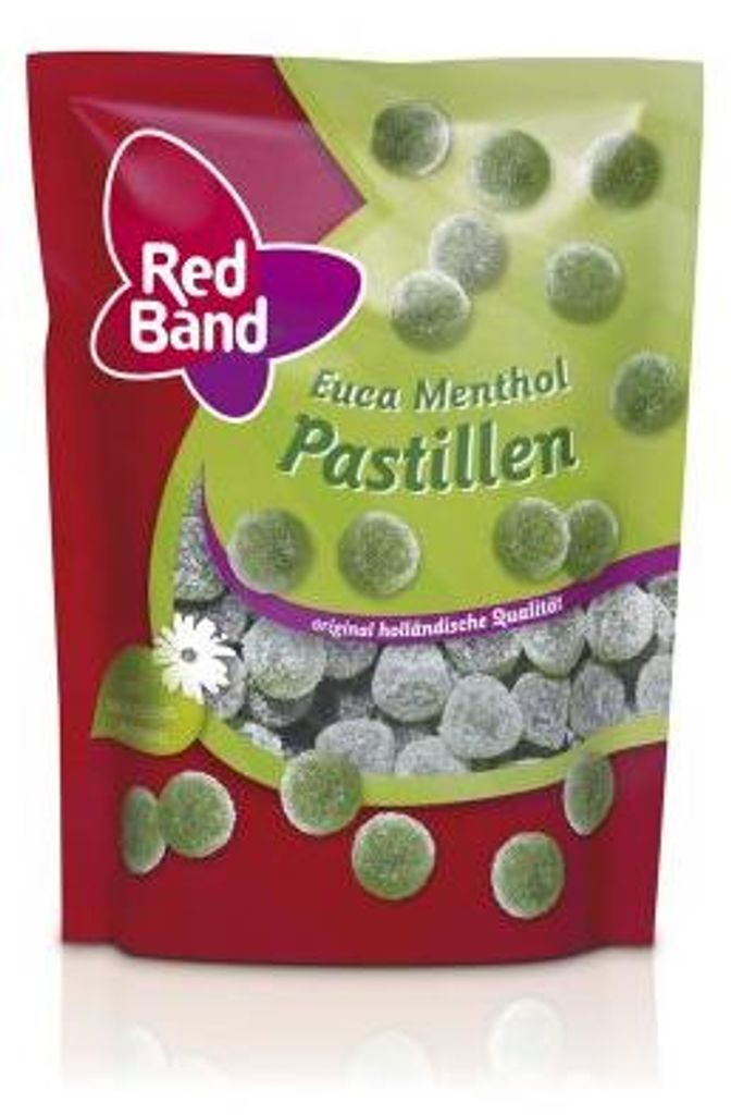 Red Band Euca Mentolové pastilky extra silné s cukrem 200g Obrázek produktu 