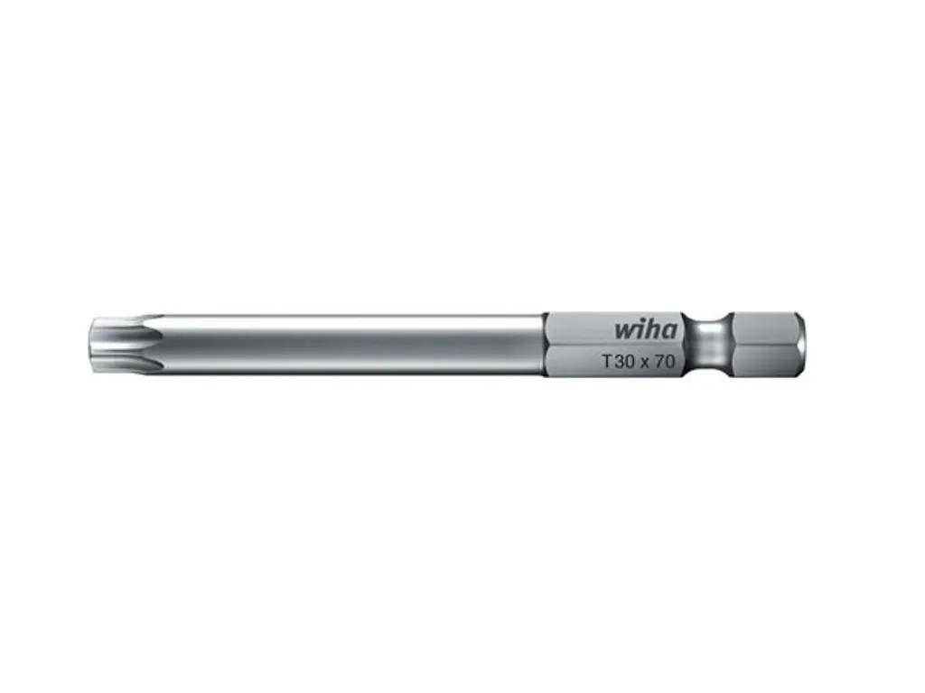 Wiha Torx bit T 10 acciaio al cromo vanadio temprato E 6,3 1 pz