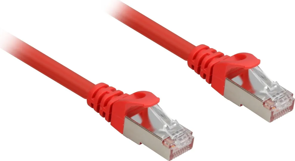 Sharkoon Cavo di rete SFTP Cat.6a Rosso 2 m Cat6a S/FTP (S-STP)
