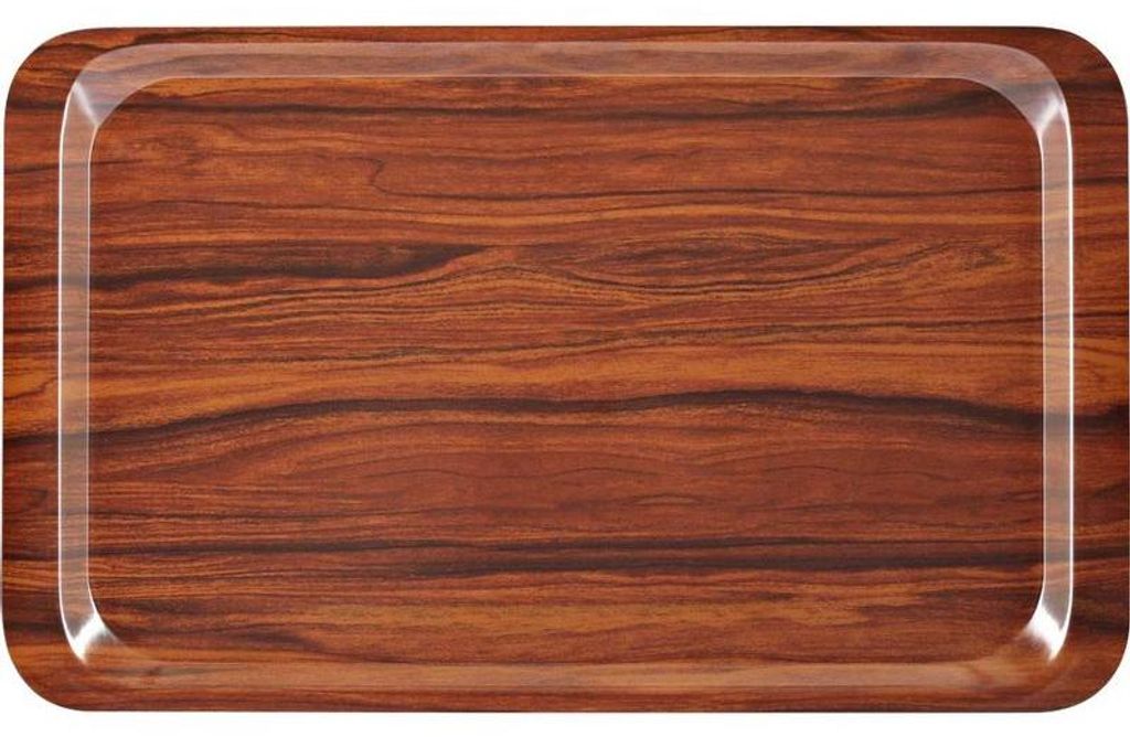 Tablett aus laminiertem Schichtstoff GN 1/1, Farbe Mahagoni