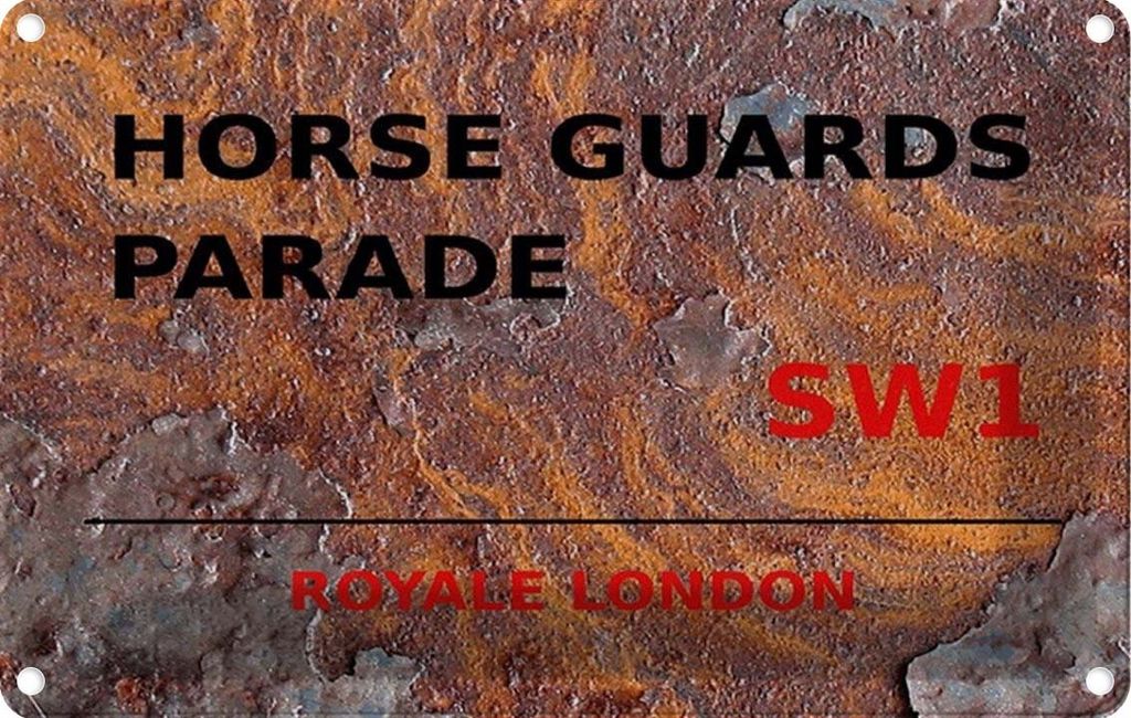 vianmo Blechschild 20x30 cm Royale Horse Guards Parade SW1 Abenteuer Reisen England Urlaub