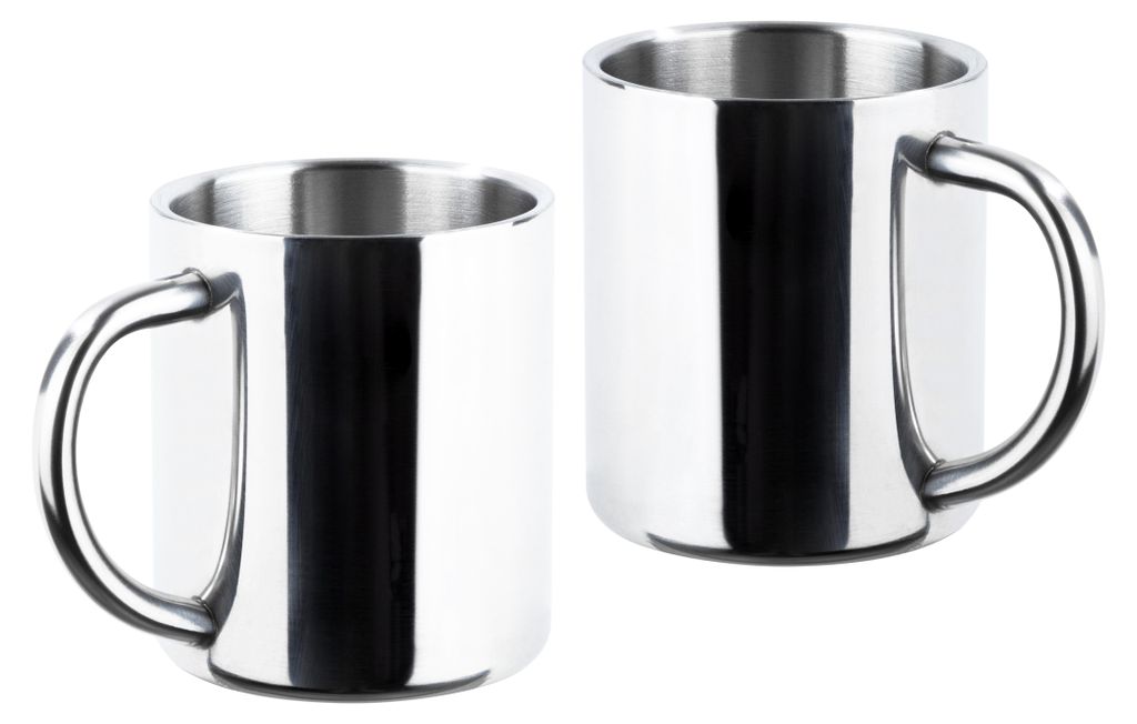 RVS thermosbeker set, 2 stuks, dubbelwandig, inhoud Productafbeelding 