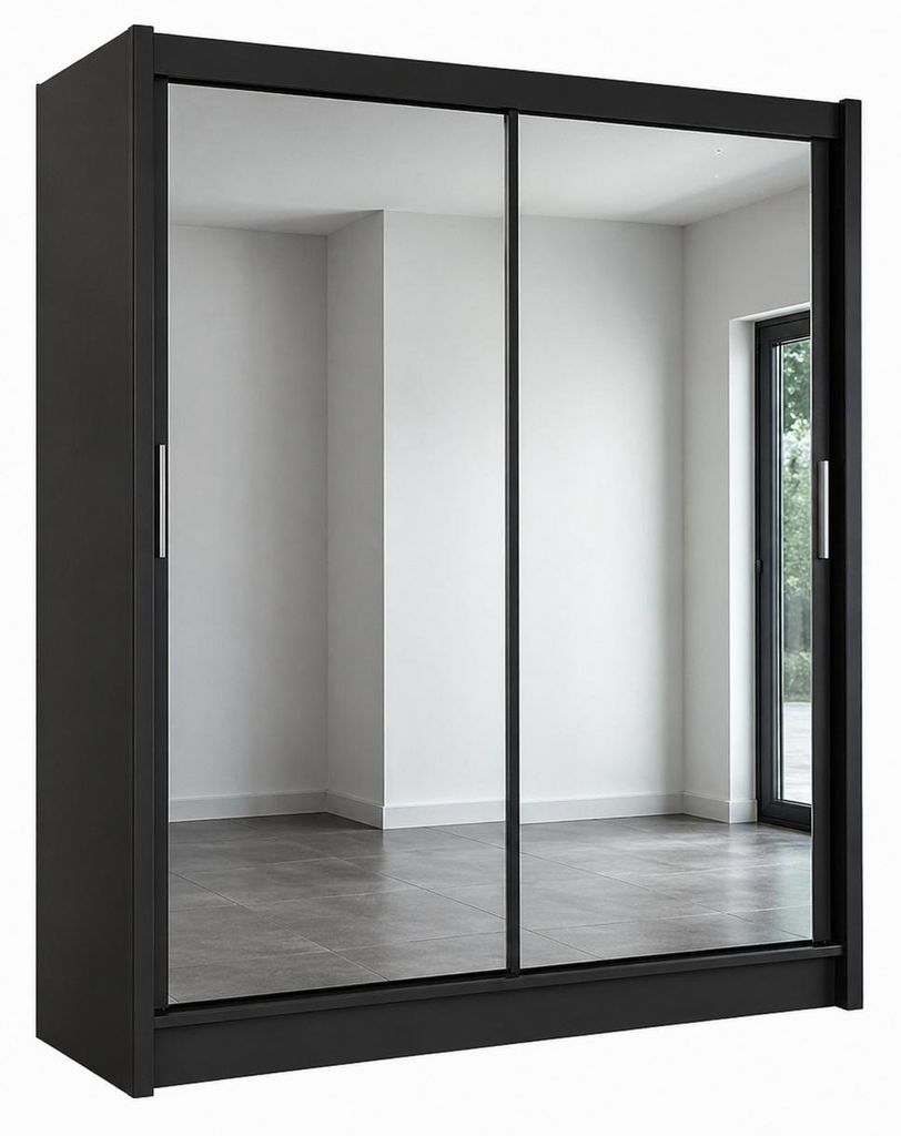 Schwebetürenschrank PARIS 160 cm mit Spiegel – Produktbild 
