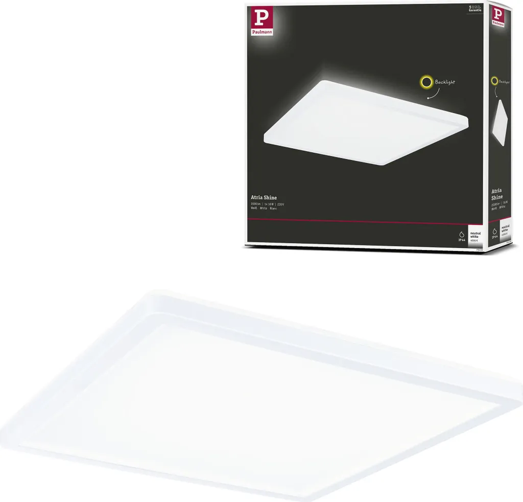 Plafoniera LED Ultrapiatta Paulmann Atria Shine - Arredo Luce Minimal