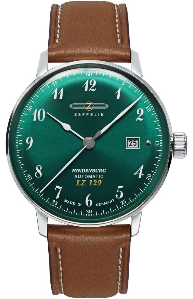 ZEPPELIN 8056-4 Uhr Herrenuhr Lederarmband Datum braun Produktbild 