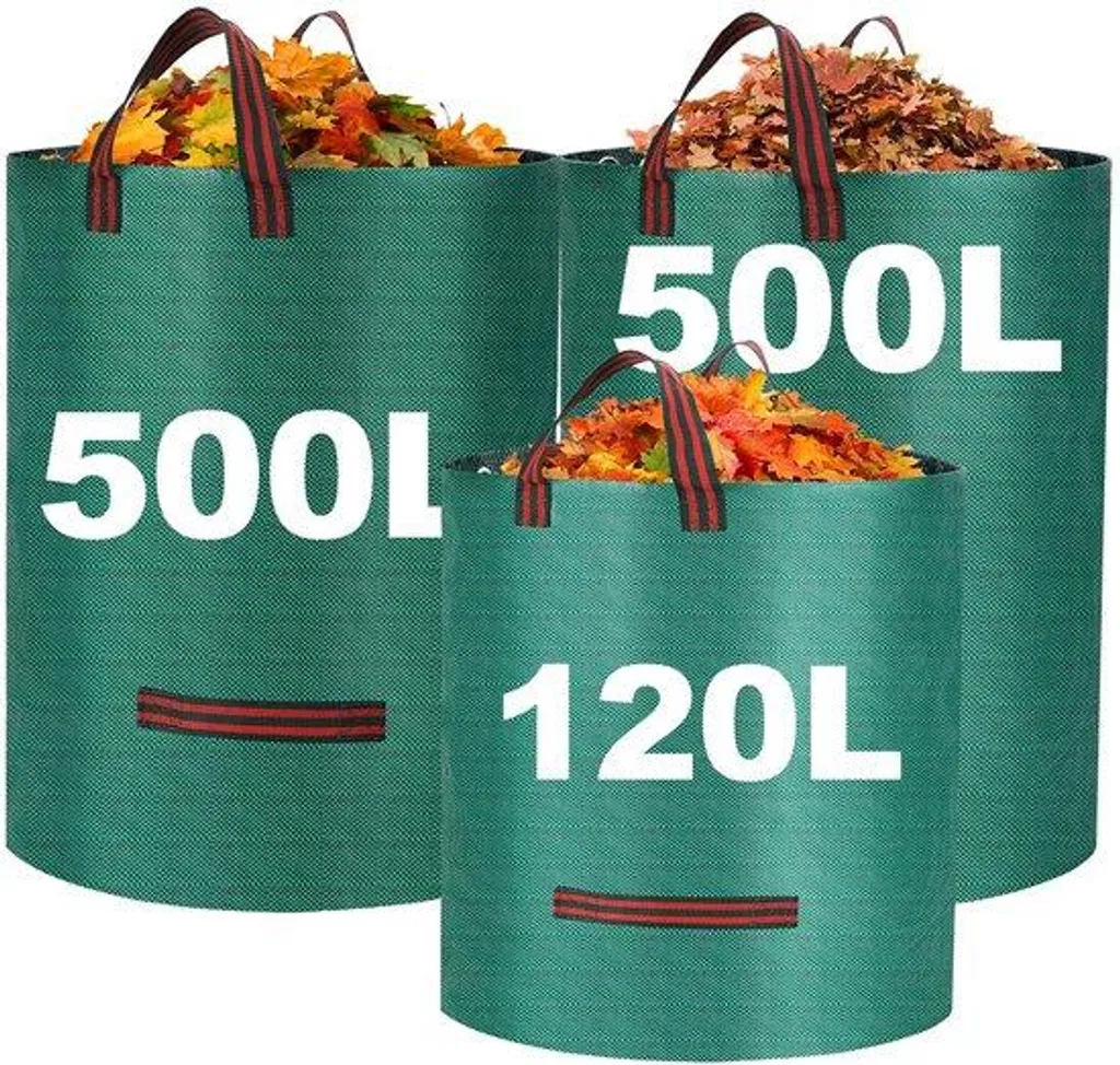 Grand sac à déchets verts 620 litres robuste pour entretien jardin