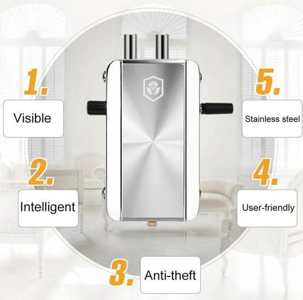Serrure électrique connectée SecurX avec 4 télécommandes infrarouges