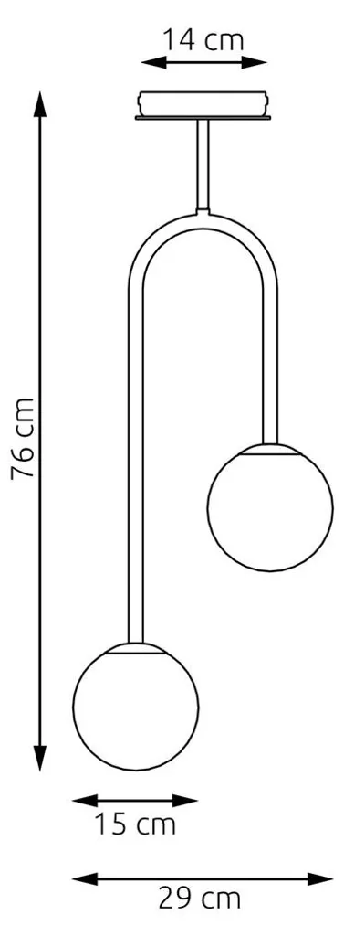 Suspension de Table à Manger ATRIA - Éclairage Design Noir et Blanc E14