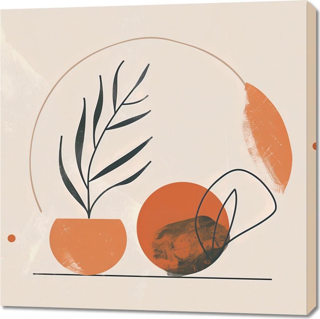 Bild 90x90cm Pastelltonung