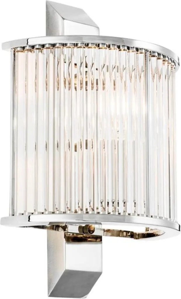 Luminaire Mural Argenté Design Casa Padrino - Applique de Luxe 30 cm