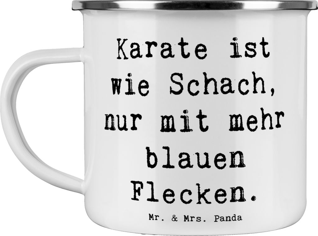 Mr. & Mrs. Panda Teetasse Spruch Karate Schach - Weiß - Geschenk, Teamsport, Sportler, Geduld, Pott, Haferl, Campingtasse, reisetasse, Kampfkunst,...