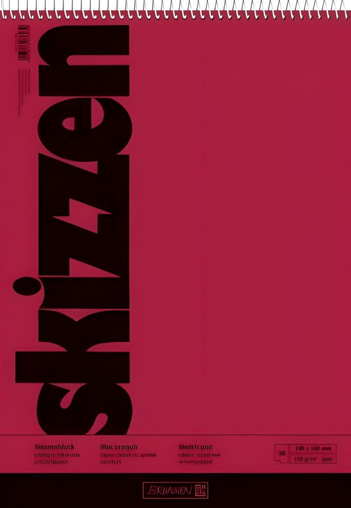 BRUNNEN Skizzenblock 24,0 x 34,0 cm, 1 Block