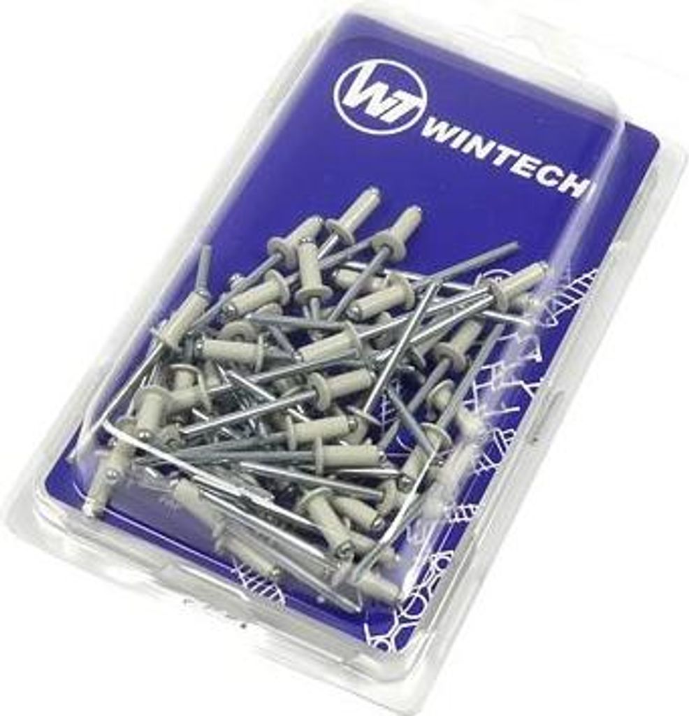 Niet DIN 7337 Al/st 4,0 x 10 RAL 9002 - lichtgrau - Packung mit 50 Stück