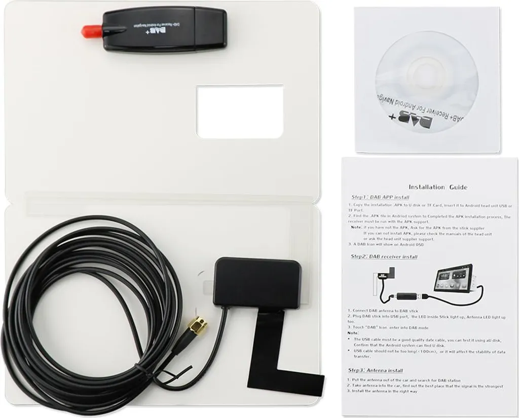 Récepteur DAB+ en ABS Durable pour Autoradio Android - Connexion USB - 3