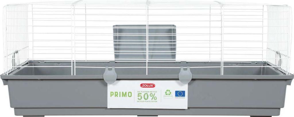 Klec morče PRIMO 100cm bílá/šedá s výbavou Zolux Obrázek produktu 