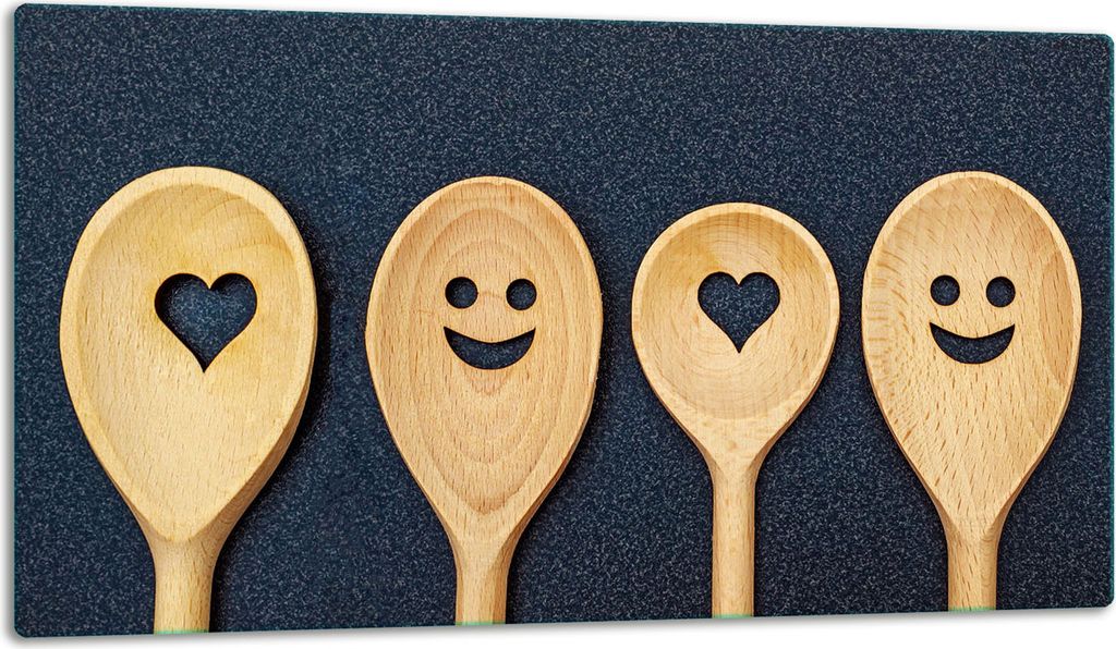 Glasschneidebrett Herdabdeckplatte Glaskeramikkochfeld Universal 52x30 cm Essen