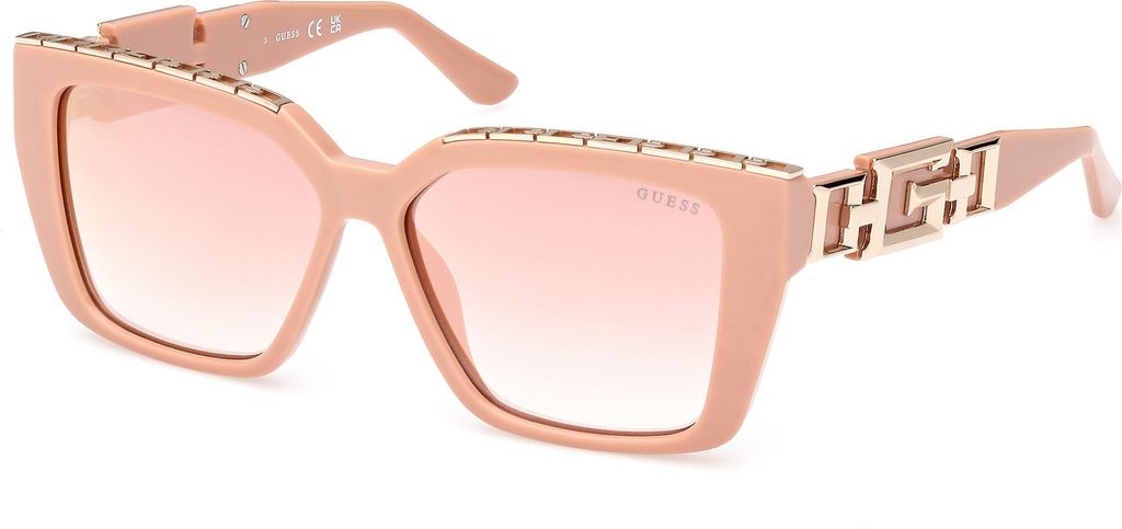 Guess GU7915 72U shiny light pink 55/13/140 Damen Sonnenbrillen