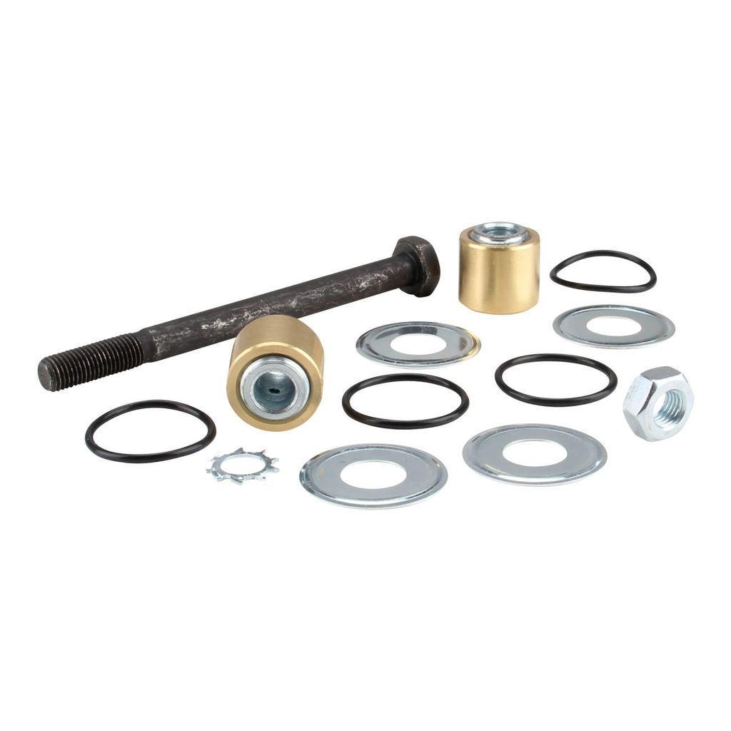 Schwingenachse + Lagerbuchsen + Teller/O-Ring für Zündapp Bergsteiger M 25 50 Typ 434 (bis FG-Nr. 1425305)