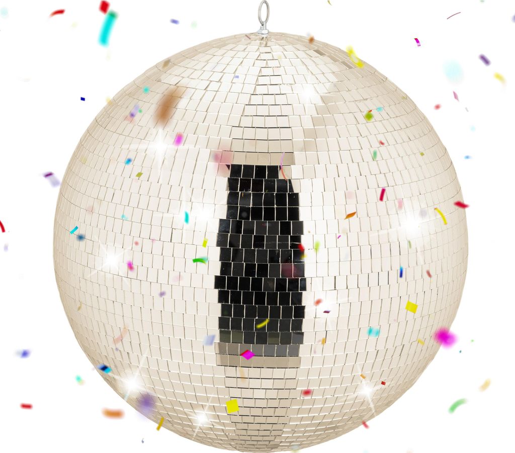 Boule disco Relaxdays, Ø 50 cm, boule à facettes décorative Image du produit 