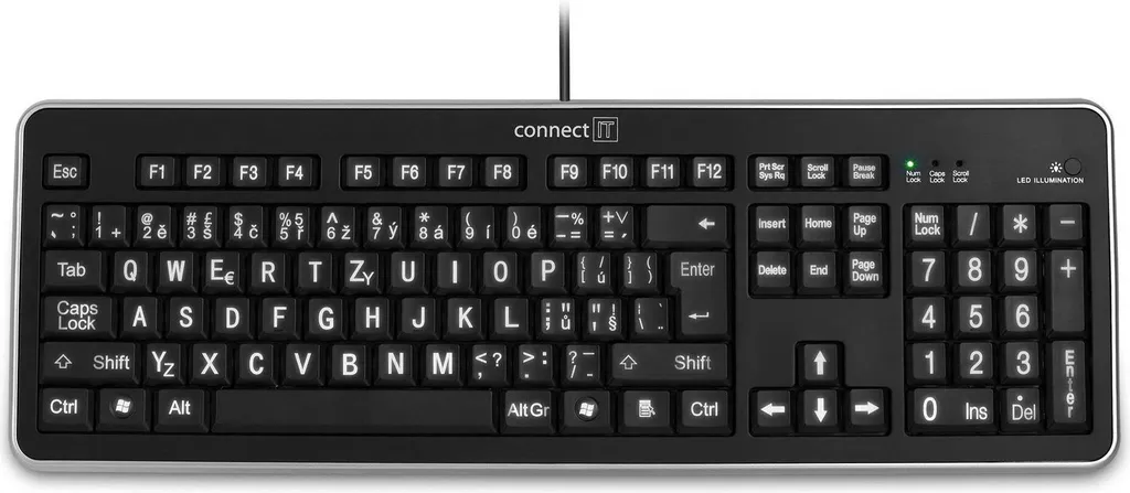 Câble USB Connect IT CI-71 Noir et Blanc 1,4m Haute Performance pour PC