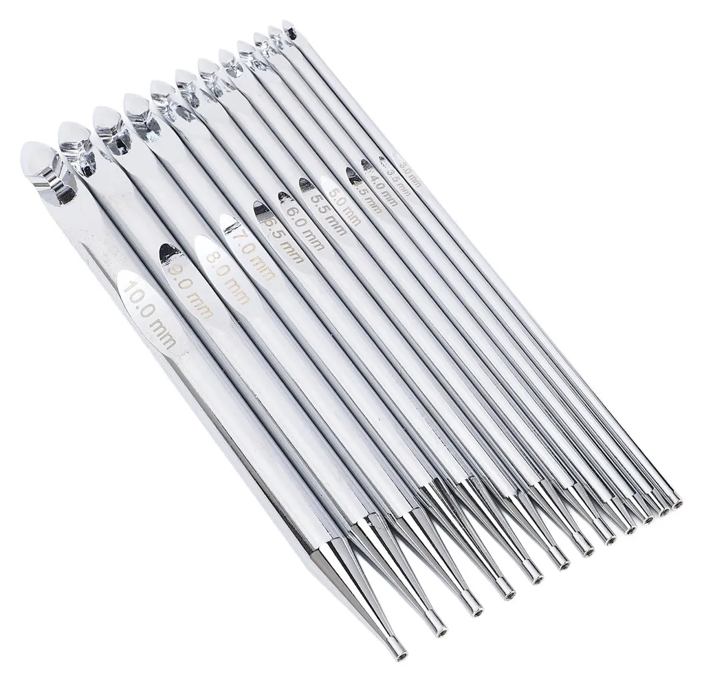 Kit Aiguilles Circulaires Interchangeables - 12 Tailles de 3mm à 10mm - 19