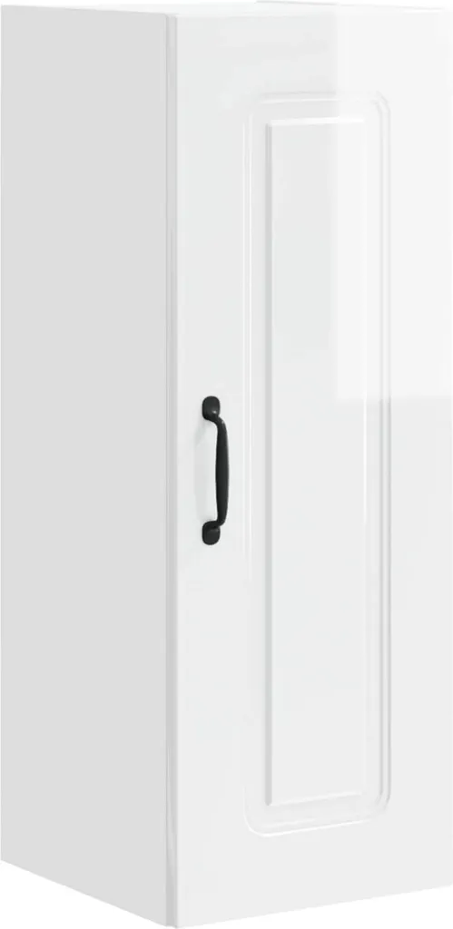 SYFAX™ Mobile da cucina Kalmar Bianco Lucido 30 x 31 x 80 cm