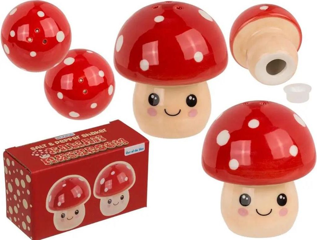 Fliegenpilz Kawaii Salz- und Pfefferstreuer Set Produktbild 