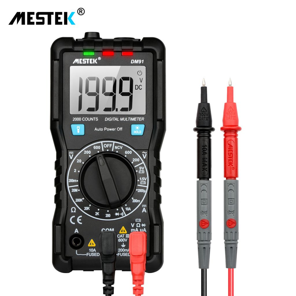 Digitale Multimeter Amperemeter Messgerät Tester Voltmeter Durchgangsprüfer LCD 