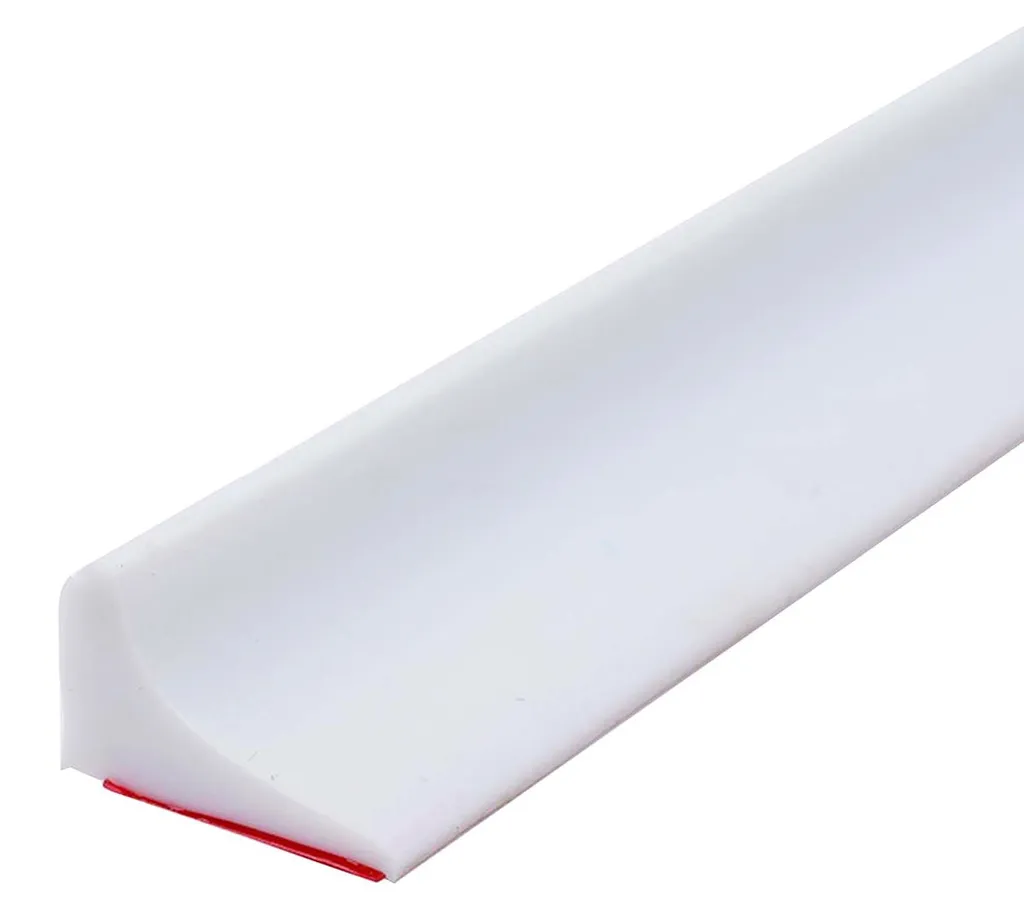 Séparation zones humides et sèches douche, joint silicone blanc de 2m