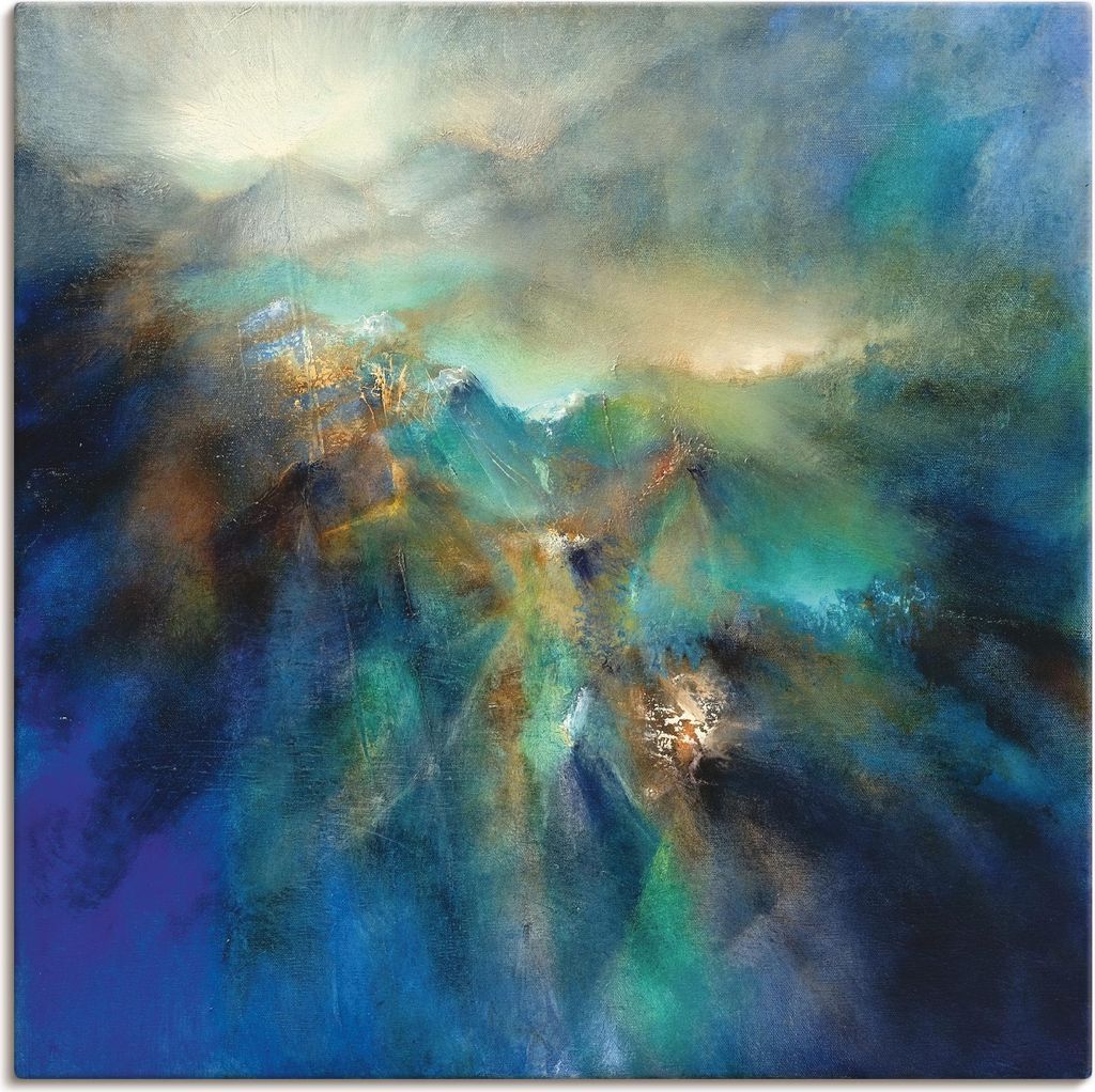 ARTland Leinwandbild Über allen Gipfeln Größe: 40x40 cm