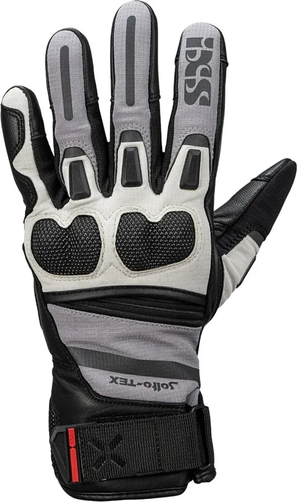Gants de moto été Montevideo-ST ventilés Noir et Gris Clair en 2XL
