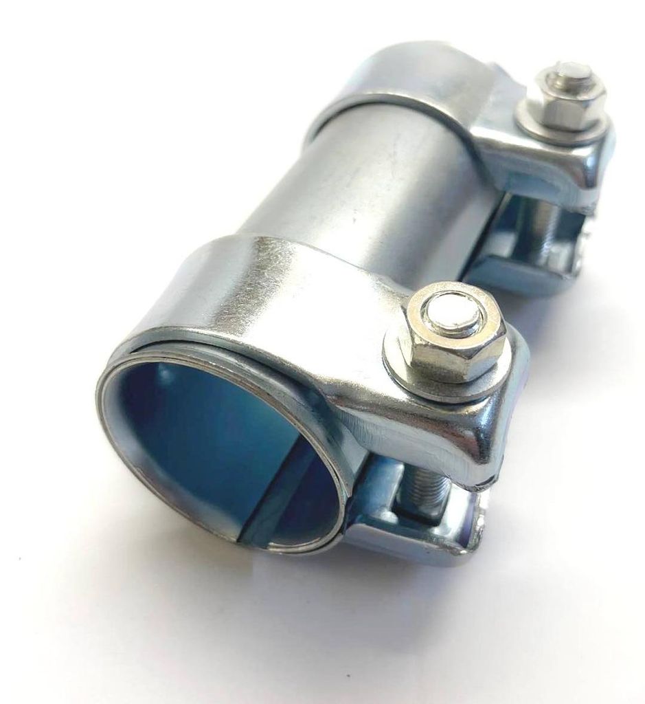 Rohrschelle Auspuff Endtopf Verbinder für Ø 40-43 mm-Rohre 125mm lang Schelle – Produktansicht