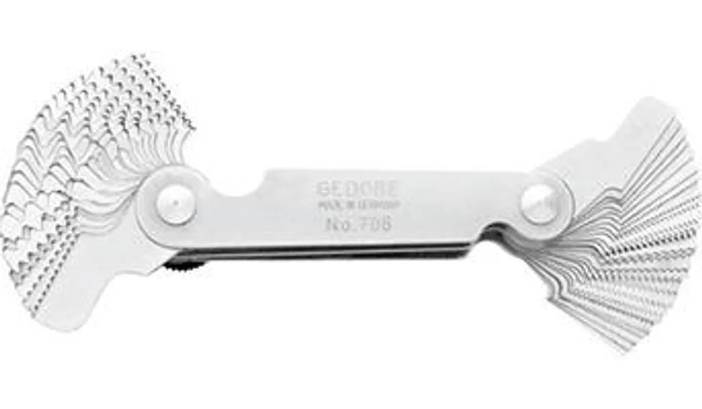 Jauge pour filetage Gedore : mesurez et identifiez tout type de pas de vis