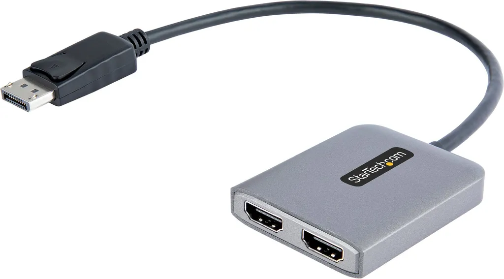 Adaptateur DisplayPort vers HDMI 4K pour Écran et Vidéoprojecteur Gris