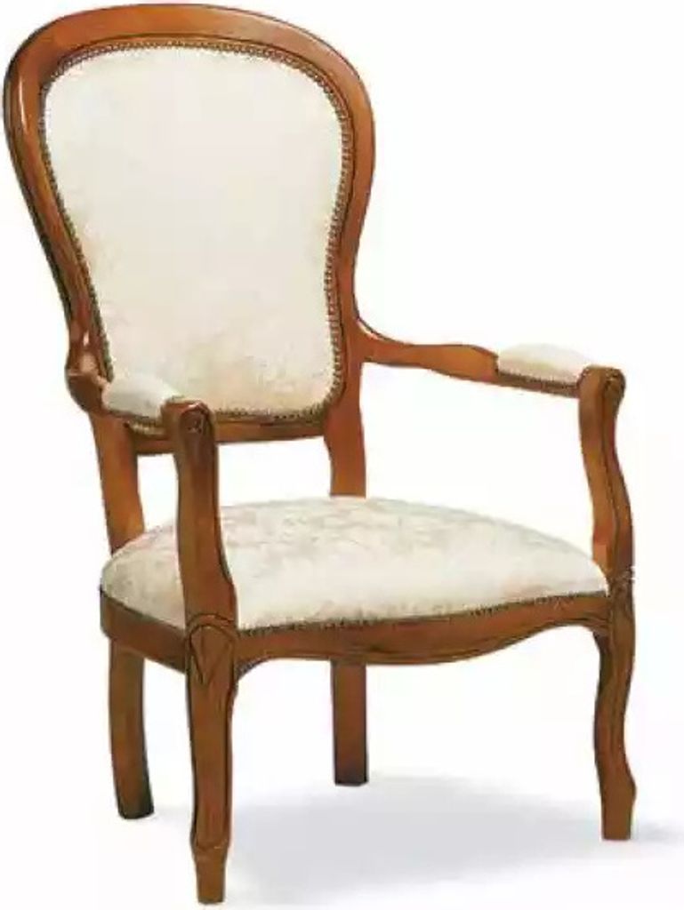 Esszimmerstuhl Klassische Stuhl mit Armlehne Designer Textil Möbel Lehnstuhl